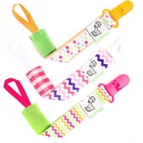 Billy Goat Drool Bibs with pacifier clips Sets - Picture 3 of 8